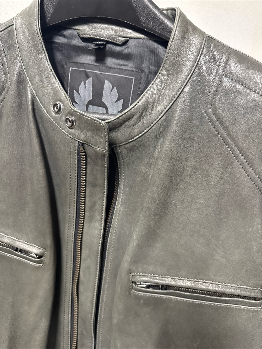 Belstaff Leather Jacket 46 US